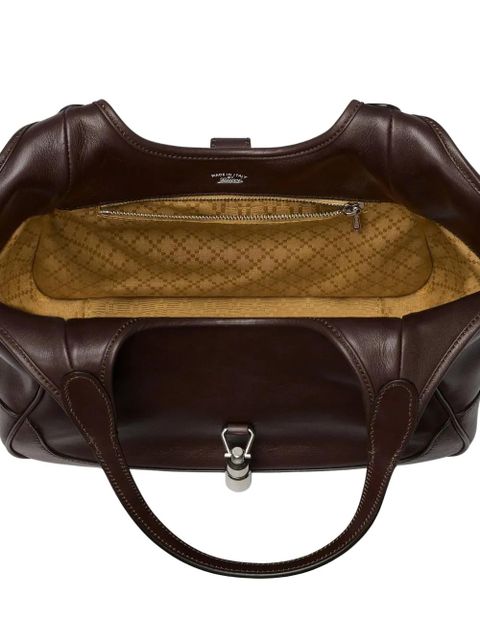 Gucci Mercato piston-closure shoulder bag - Brown