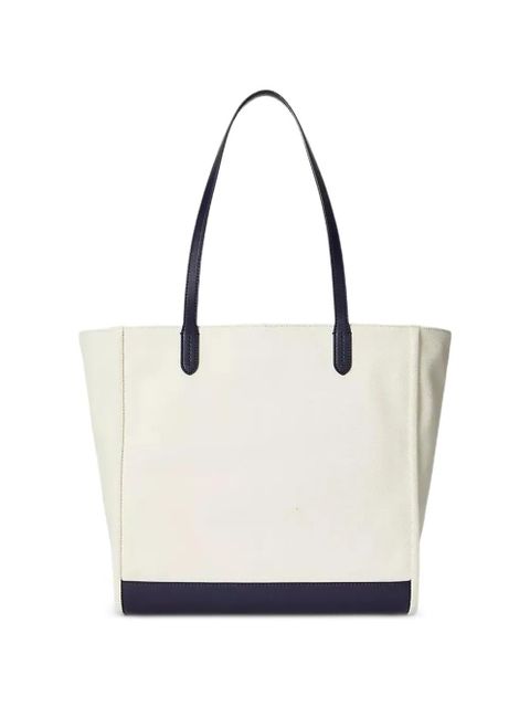 Lauren Ralph Lauren large Cameryn logo-plaque tote bag - Neutrals