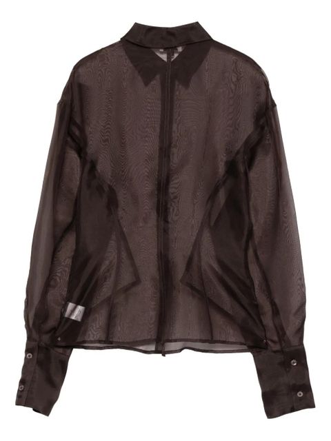 STAUD Aida buttoned long-sleeves shirt - Brown - zdjęcie produktu nr 2