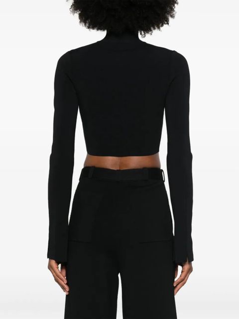 Nanushka zip-up cardigan - Black