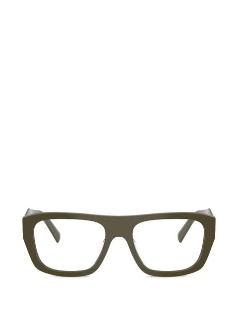 Prada Eyewear logo-detail glasses - Green - zdjęcie produktu nr 1