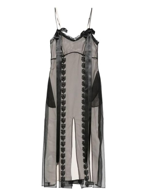 Simone Rocha multi-split maxi dress - Black - zdjęcie produktu nr 1