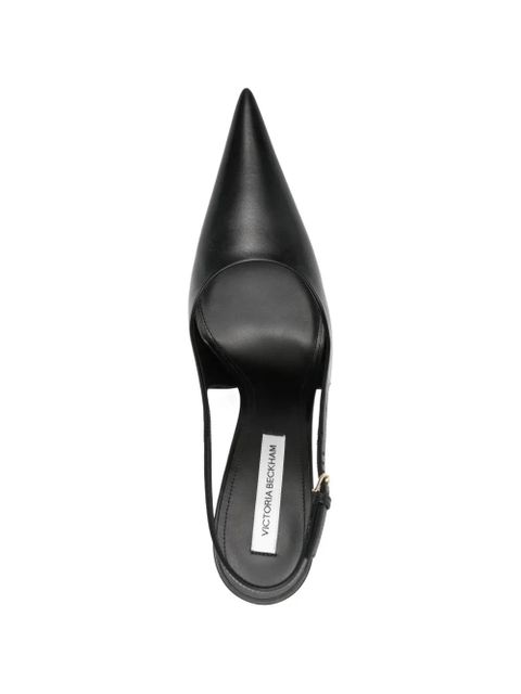 Victoria Beckham leather slingback pumps - Black