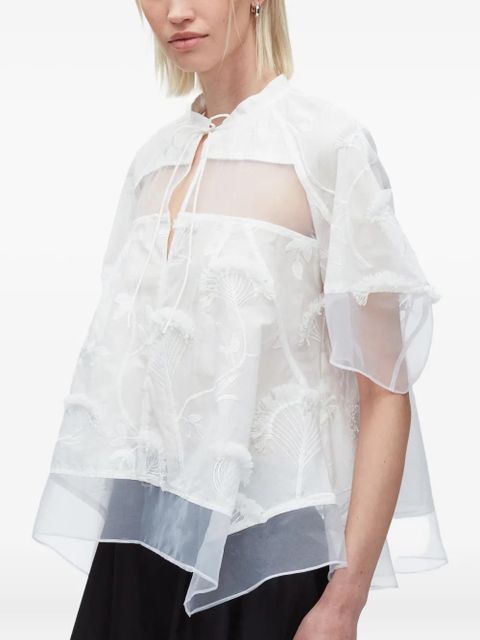 3.1 Phillip Lim floral-embroidered layered blouse - White