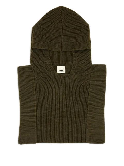 ISABEL MARANT merino wool hood - Brown