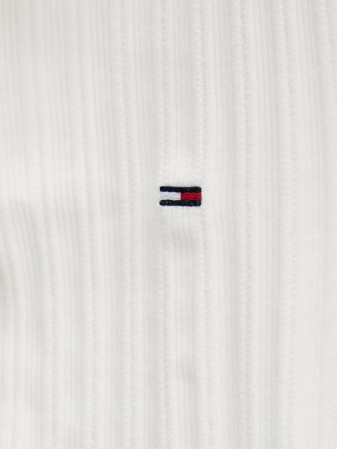 Tommy Jeans longsleeve kolor biały DW0DW21575