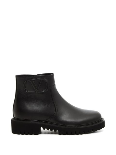 Valentino Garavani Fill Me calfskin ankle boots 35 mm - Black - zdjęcie produktu nr 1