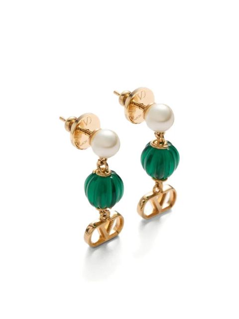 Valentino Garavani VLogo Signature drop earrings - Gold