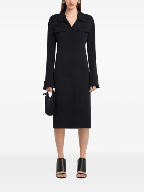 Courrèges two-pocket midi dress - Black