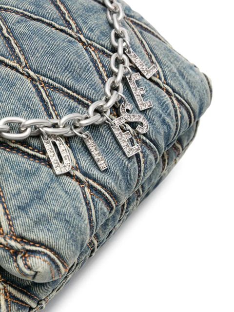 Diesel small Charm-D shoulder bag - Blue - zdjęcie produktu nr 2