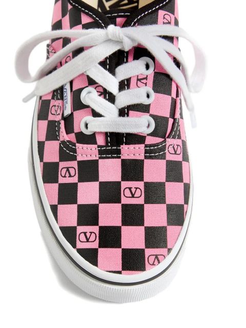 Valentino Garavani x Vans VLogo Checkerboard-print sneakers - Pink
