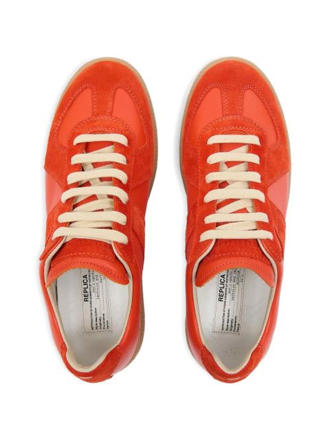 Maison Margiela Replica suede leather sneakers - Orange