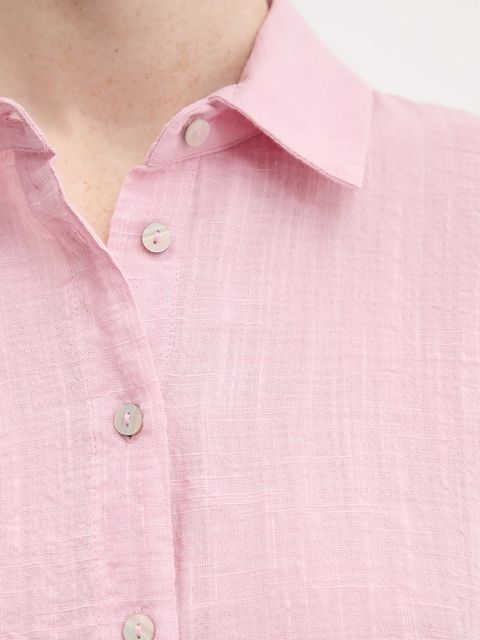 United Colors of Benetton bluzka damska kolor różowy gładka 5ONVDQ0BQ