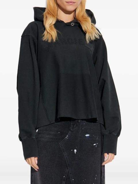 Maison Margiela logo- embroidered sweater - Black