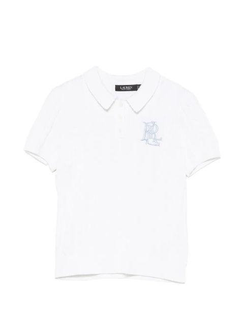 Lauren Ralph Lauren cable-knit polo shirt - White - zdjęcie produktu nr 1