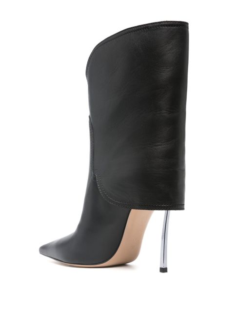 Casadei 100mm leather boots - Black