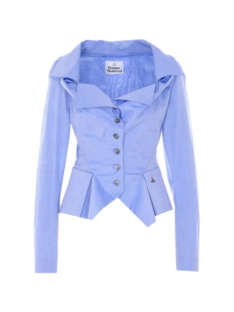 Vivienne Westwood Monday asymmetric button-up shirt - Blue - zdjęcie produktu nr 1