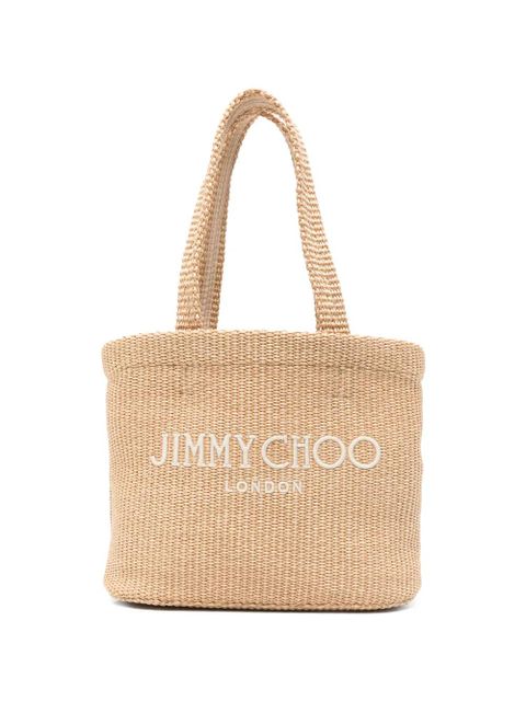 Jimmy Choo logo beach bag - Neutrals - zdjęcie produktu nr 1