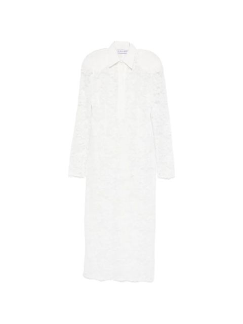 Rowen Rose lace-overlay midi dress - White - zdjęcie produktu nr 1