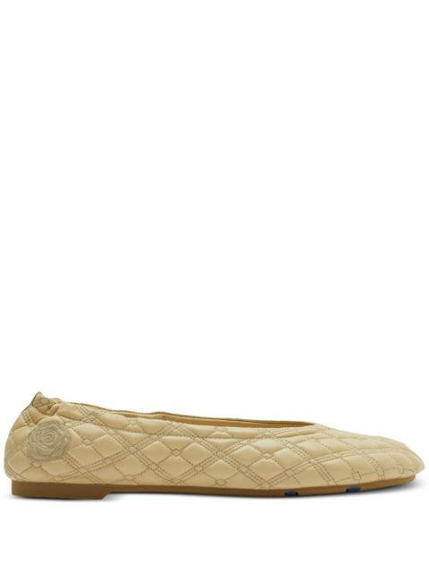 Burberry quilted leather ballerina shoes - Neutrals - zdjęcie produktu nr 1