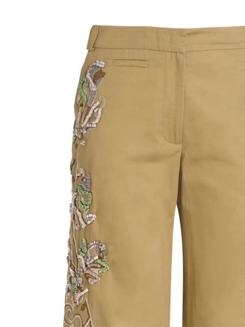 Christopher Esber floral-embellished trousers - Neutrals - zdjęcie produktu nr 2