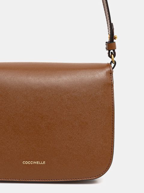 Coccinelle torebka skórzana kolor brązowy E1 SSK 15 01 01 - zdjęcie produktu nr 2