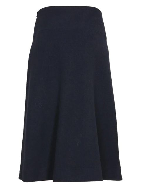 Jil Sander zip-fastening midi skirt - Blue