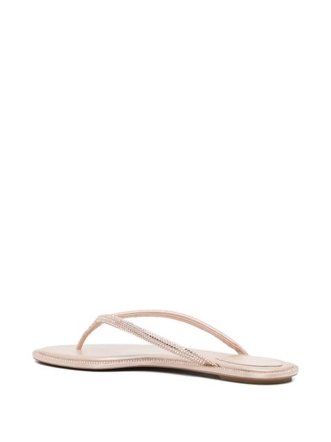 René Caovilla embellished flat sandals - Pink