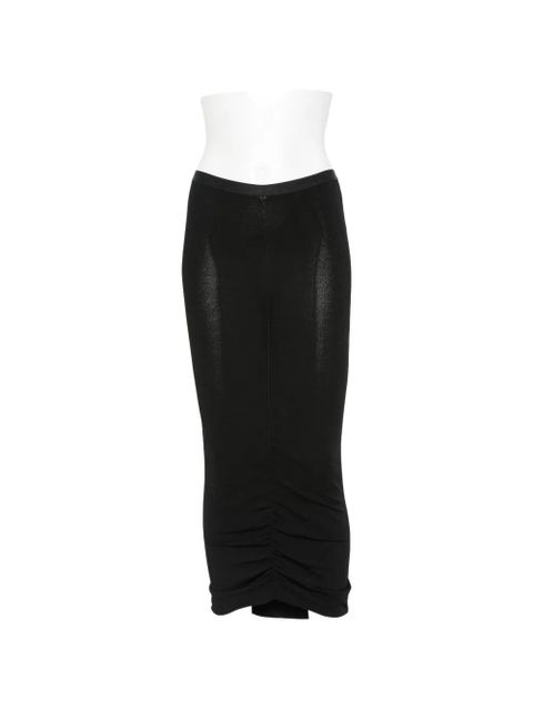 Valentino Garavani logo-waistband midi skirt - Black - zdjęcie produktu nr 1