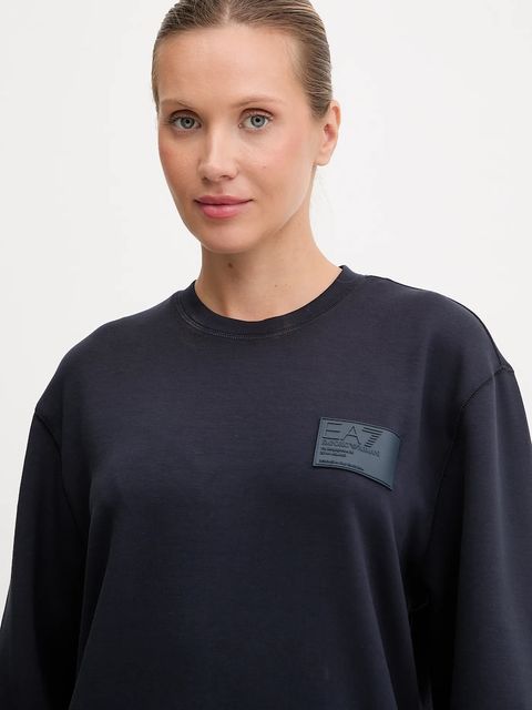 EA7 Emporio Armani bluza damska kolor granatowy z aplikacją AF13790.7X000129