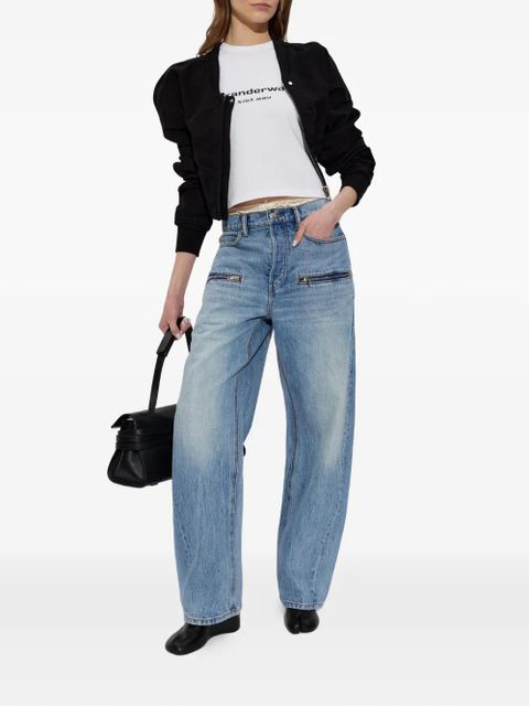 Alexander Wang zip cotton jeans - Blue - zdjęcie produktu nr 2