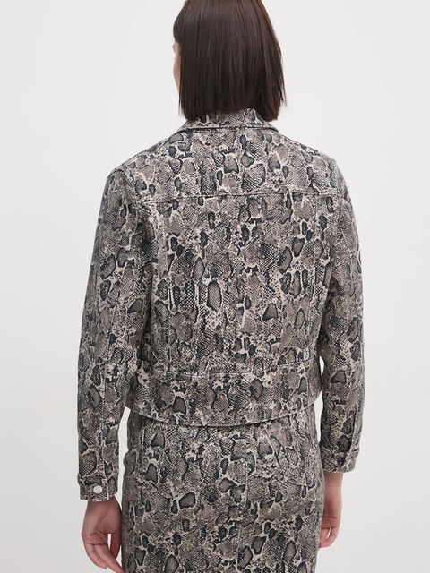 Joop! kurtka jeansowa damska kolor brązowy przejściowa 30044956 10019074