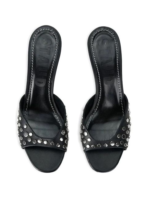 STAUD Brigitte studded brigitte sandals - Black