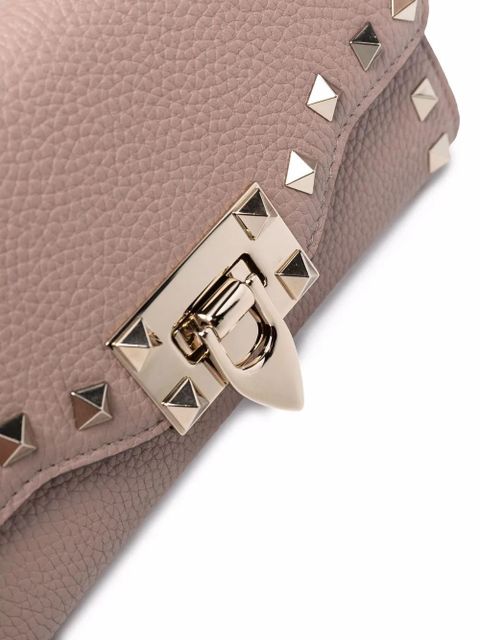 Valentino Garavani Rockstud leather wallet-on-chain - Pink