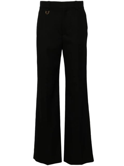 Chloé wool grain-de-poudre trousers - Black