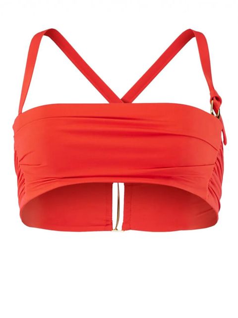 Jacquemus bandeau bikini top - Orange - zdjęcie produktu nr 1