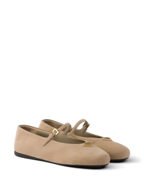 Prada suede ballerinas - Neutrals - zdjęcie produktu nr 2