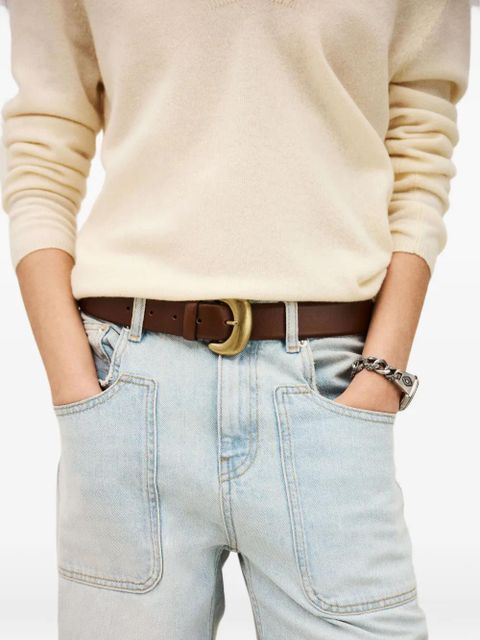 Ba&Sh Brad buckle belt - Brown