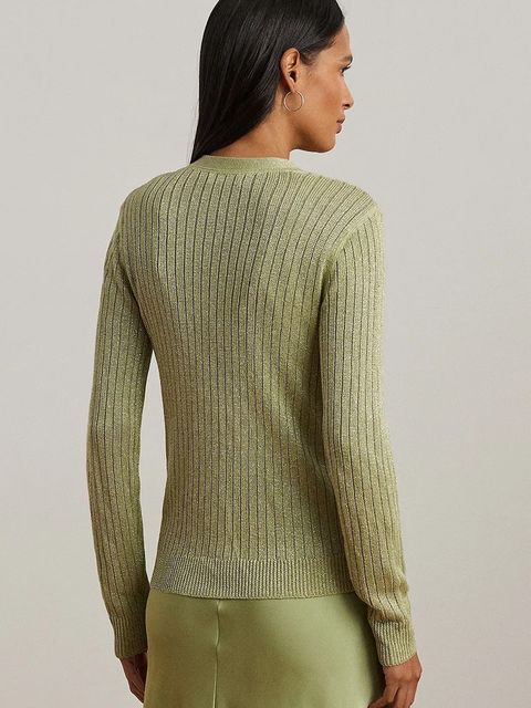 Lauren Ralph Lauren kardigan z domieszką lnu - zdjęcie produktu nr 2