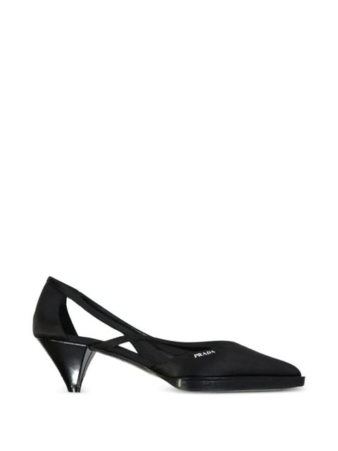 Prada crossover-strap pointed-toe heeled pumps - Black - zdjęcie produktu nr 1
