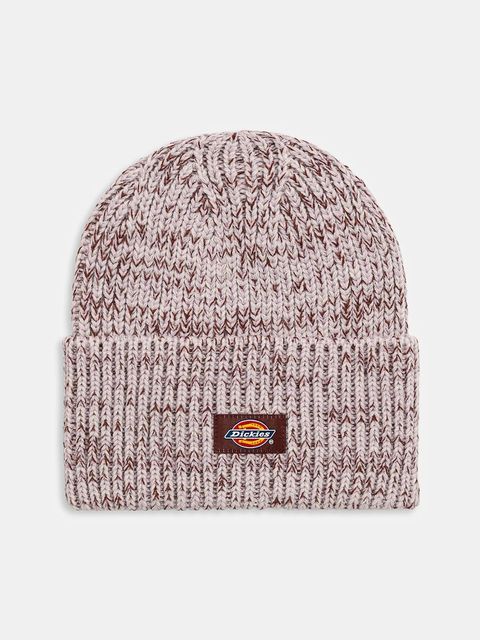 Dickies czapka Lewistown Beanie kolor różowy z grubej dzianiny DK0A4Z3J - zdjęcie produktu nr 1