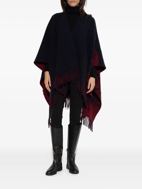 Burberry fringed cape - Blue - zdjęcie produktu nr 2