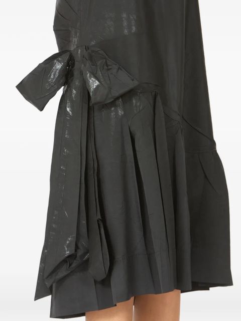 Maison Margiela bow-detail strap midi dress - Black