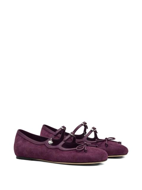 Marc Jacobs bow-detail ballerina flats - Purple - zdjęcie produktu nr 2
