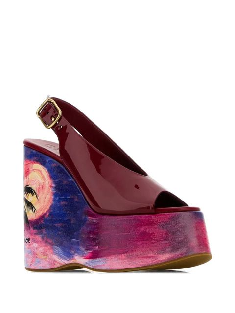 Chloé 130mm Maxime wedge pumps - Red - zdjęcie produktu nr 2