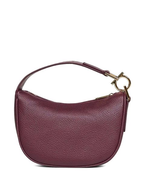 Ferragamo mini gancini-detail leather shoulder bag - Purple - zdjęcie produktu nr 2