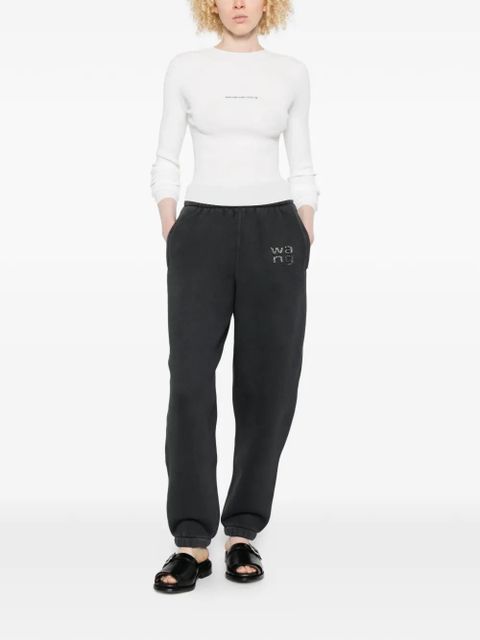 Alexander Wang logo-detail track pants - Black - zdjęcie produktu nr 2