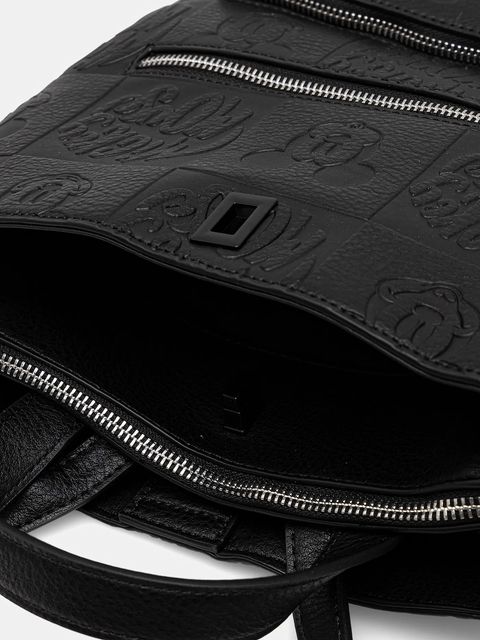 Desigual plecak ALL MICKEY SUMY damski kolor czarny mały z aplikacją 25WAKP02