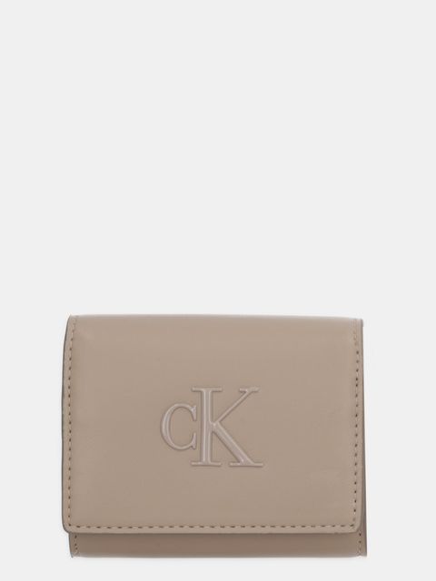 Calvin Klein portfel damski kolor beżowy LV04F1047G - zdjęcie produktu nr 1