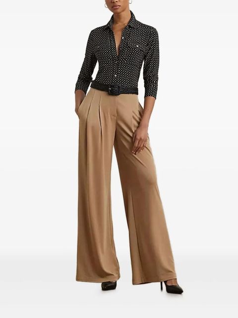 Lauren Ralph Lauren geometric-pattern shirt - Black